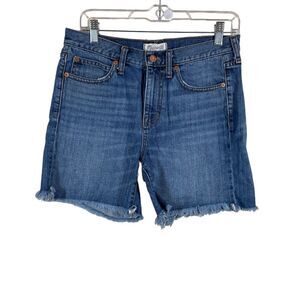 Madewell Cut-Off Shorts Women's Size 26 Blue Denim 100% Cotton Comfort 5-Pockets